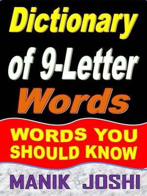 cover image of Dictionary of 9-Letter Words